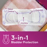 Light bladder leakage pad for women