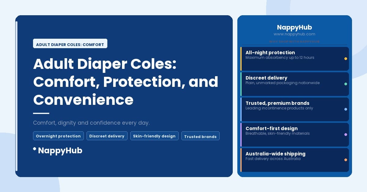 Adult Diaper Coles: Comfort - Adult Diaper Coles: Comfort