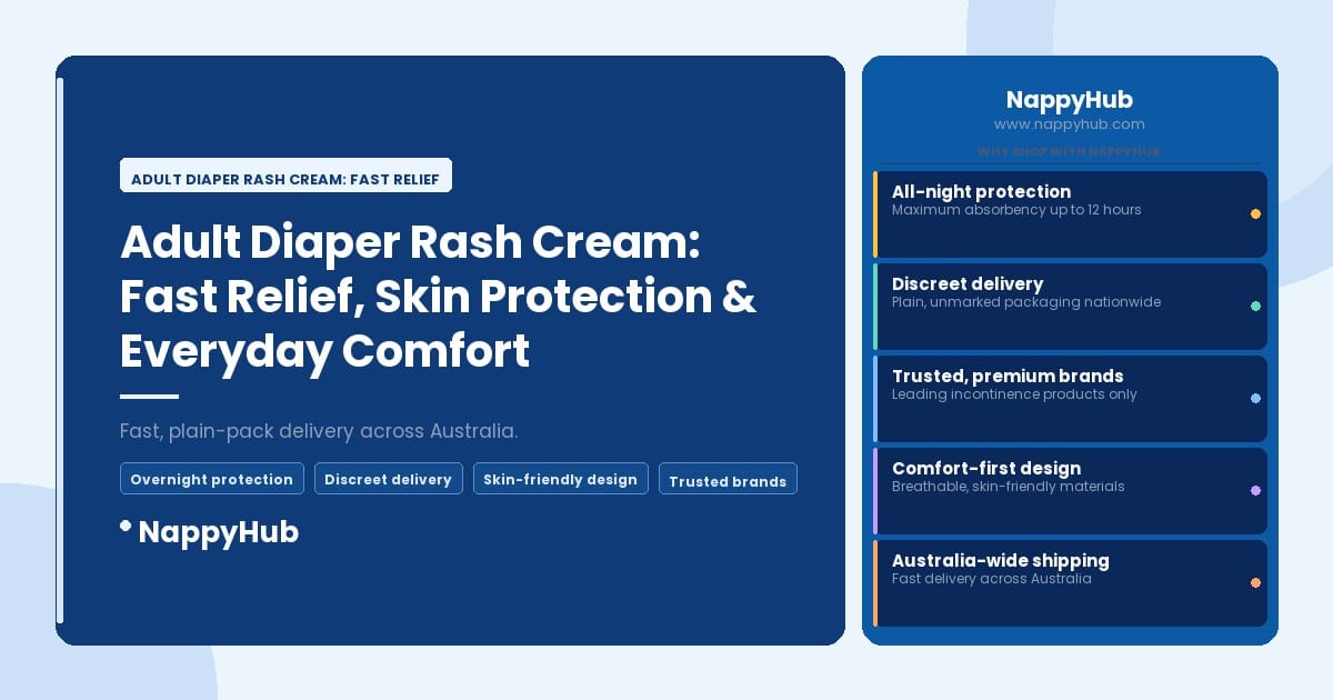 Adult Diaper Rash Cream: Fast Relief - Adult Diaper Rash Cream: Fast Relief