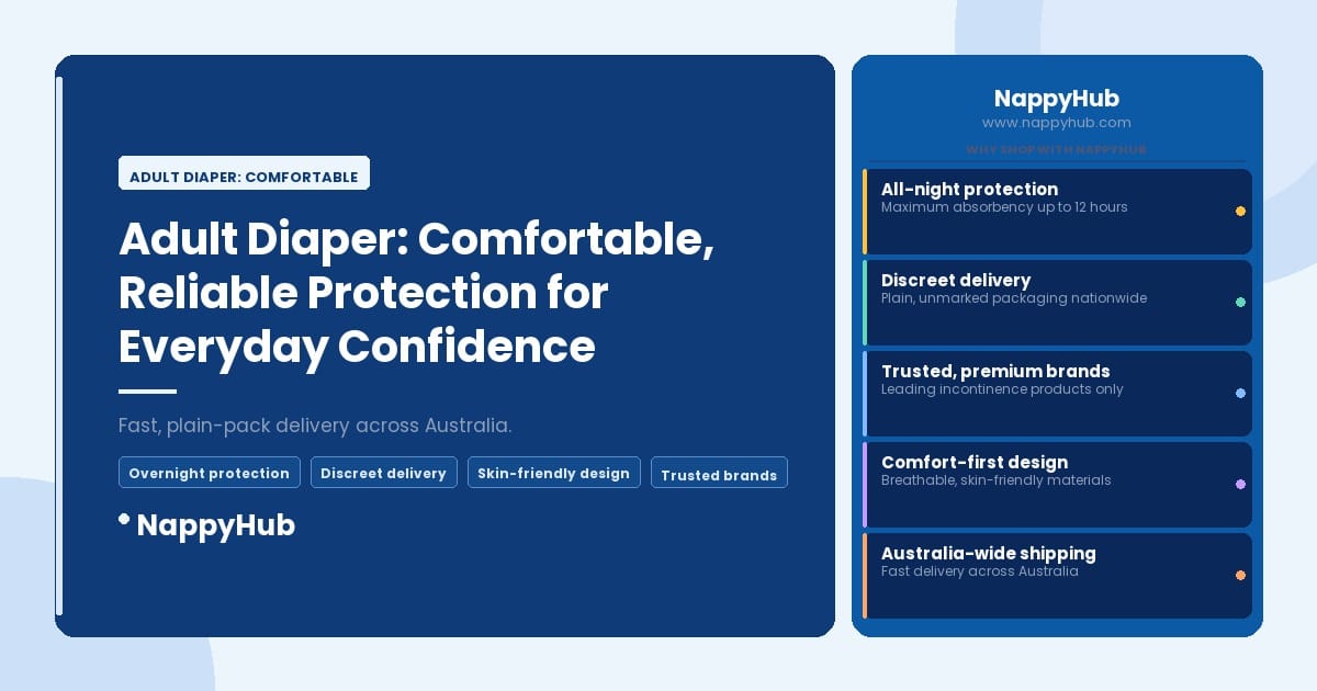 Adult Diaper: Comfortable - Adult Diaper: Comfortable