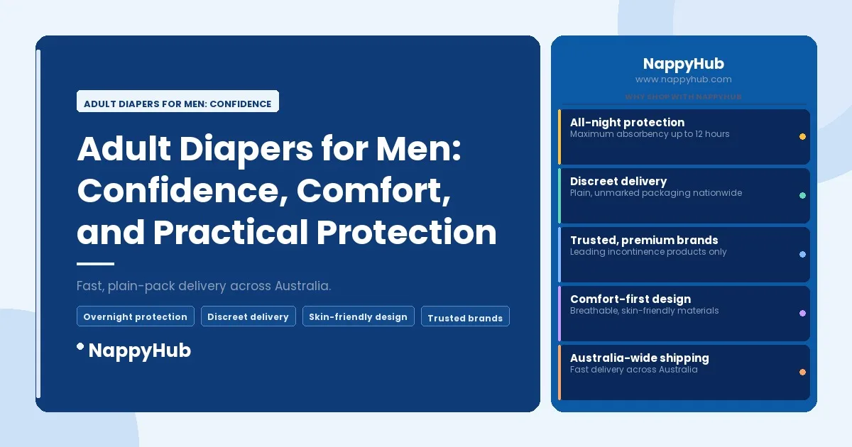 Adult Diapers for Men: Confidence - Adult Diapers for Men: Confidence