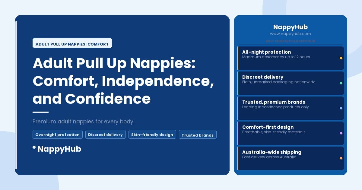 Adult Pull Up Nappies: Comfort - Adult Pull Up Nappies: Comfort