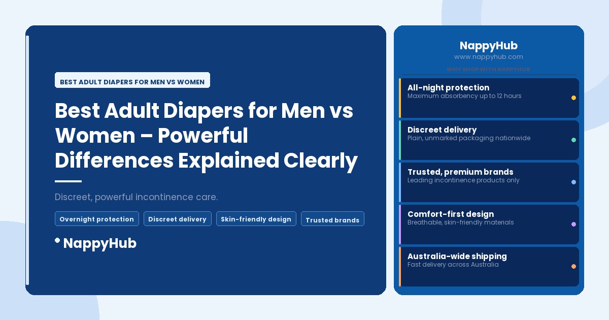 Best Adult Diapers for Men vs Women - Best Adult Diapers for Men vs Women
