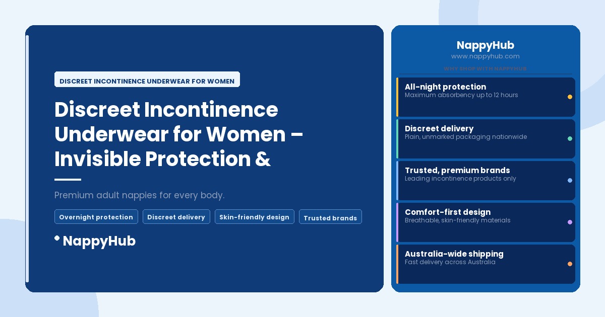 Discreet Incontinence Underwear for Women - Discreet Incontinence Underwear for Women