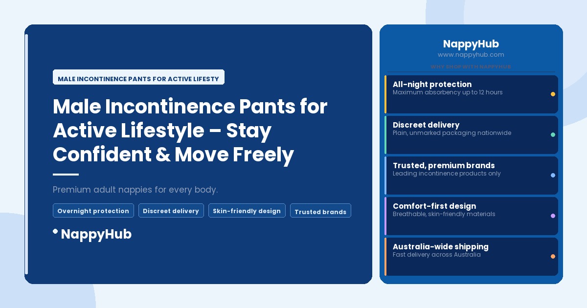 Male Incontinence Pants for Active Lifestyle - Male Incontinence Pants for Active Lifestyle