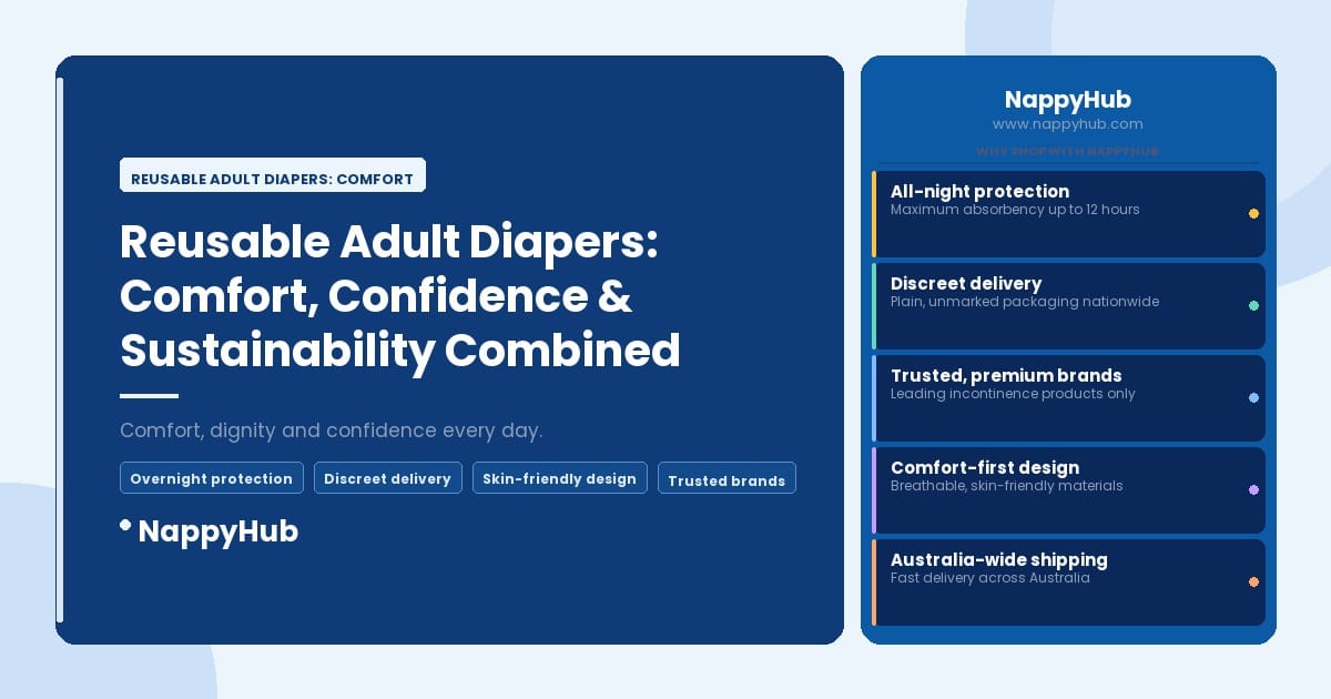 Reusable Adult Diapers: Comfort - Reusable Adult Diapers: Comfort