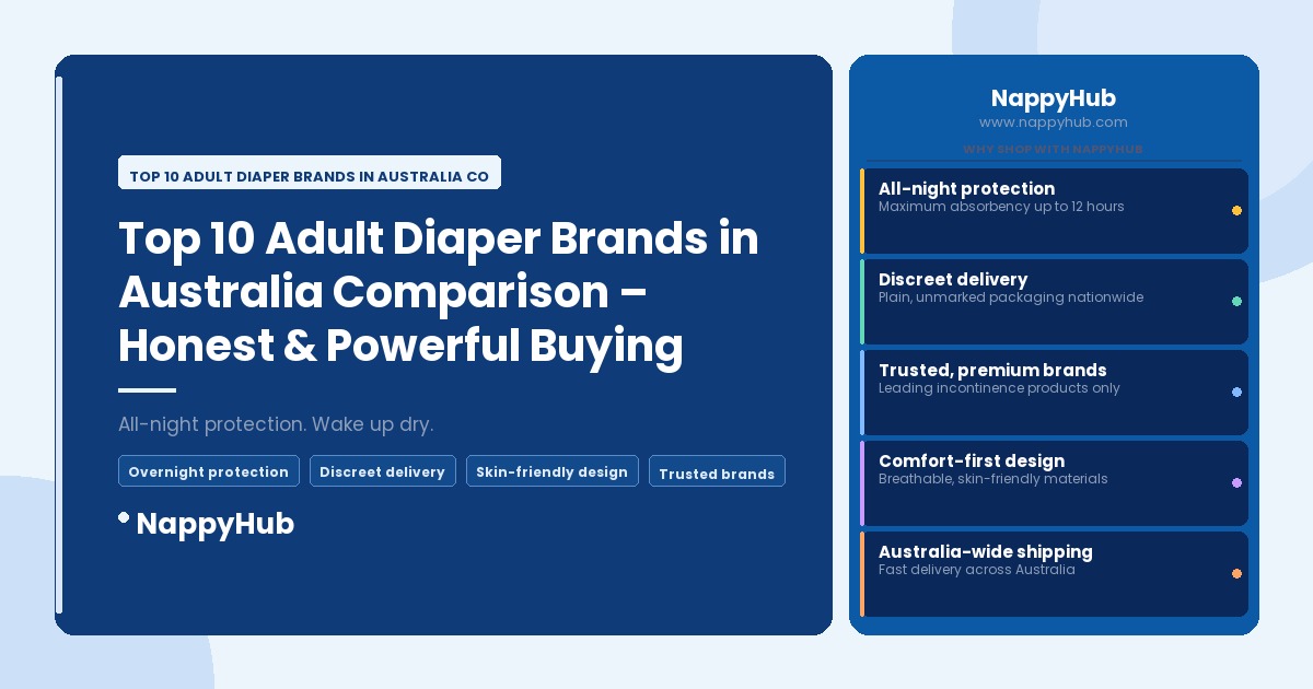 Top 10 Adult Diaper Brands in Australia Comparison - Top 10 Adult Diaper Brands in Australia Comparison